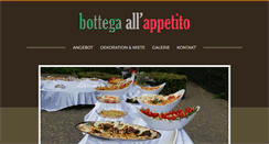 Desktop Screenshot of bottega-allappetito.ch